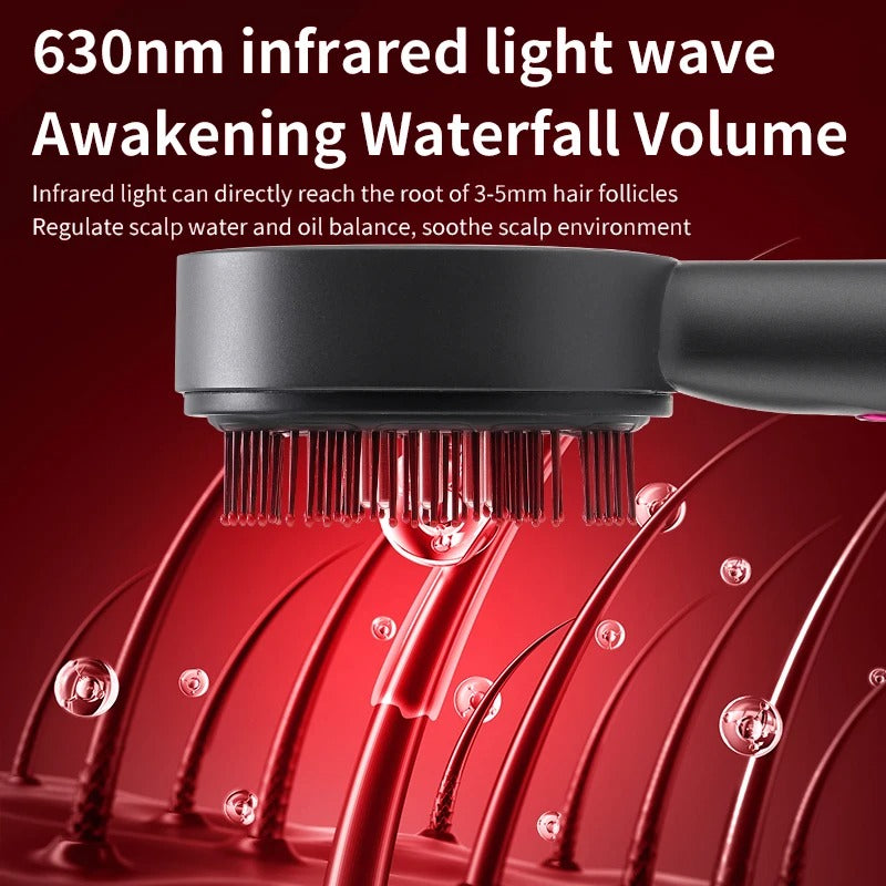 Electric EMS Red Light Therapy Massage Comb